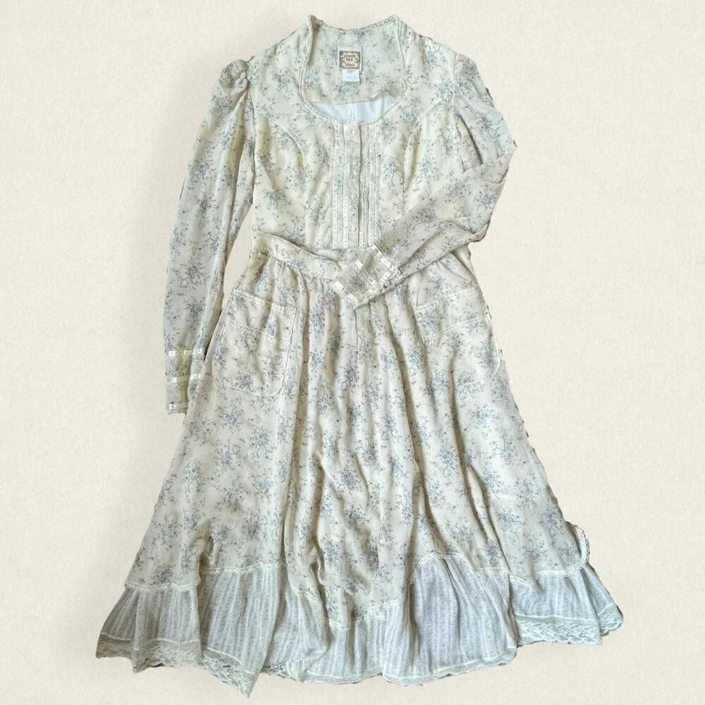 1970s vintage Gunne Sax two piece dress - Picture 1 of 15